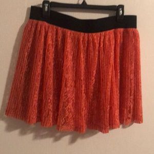 Candie's Skirts - 🍊Candie’s Orange Lacy Skirt 🍊 Candie's Skirts - 🍊Candie’s Orange Lacy Skirt 🍊